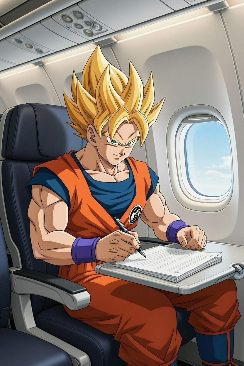 GOKU Grinding on Plane
